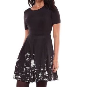 ELIE TAHARI for Design Nation NYC Skyline Dress